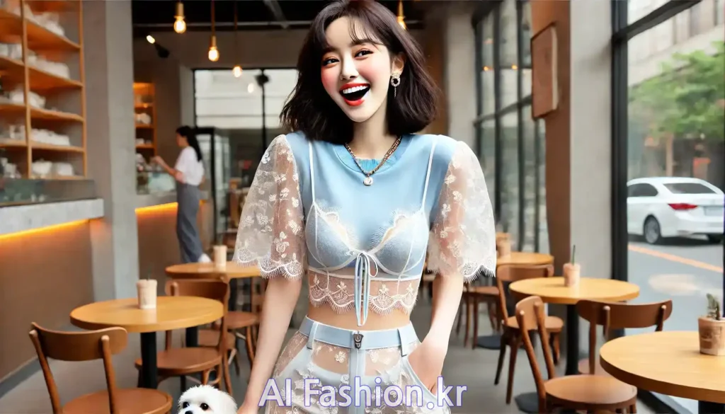 크롭티 & 브라 (AI 패션)