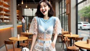크롭티 위에 브라